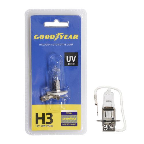 ავტოჰალოგენი Goodyear H3 12V 55W PK22s (ბლისტერი) სურათი
