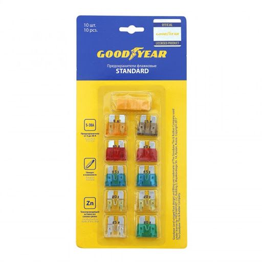 დროშისებური დამცველების ნაკრები Goodyear სტანდარტი 10ც შერეული სურათი