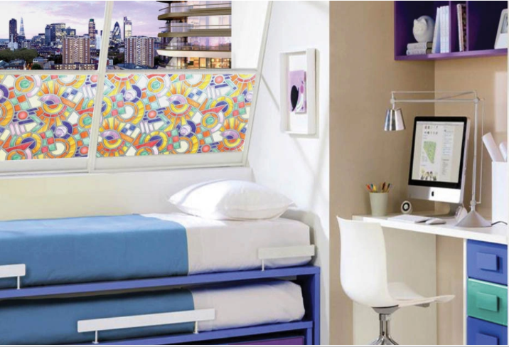 ფირი ფანჯრის სტატიკური S9022 90x150 სმ სურათი