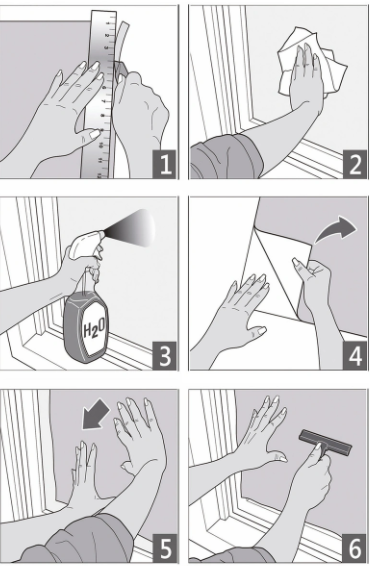 ფირი ფანჯრის სტატიკური S9022 90x150 სმ სურათი