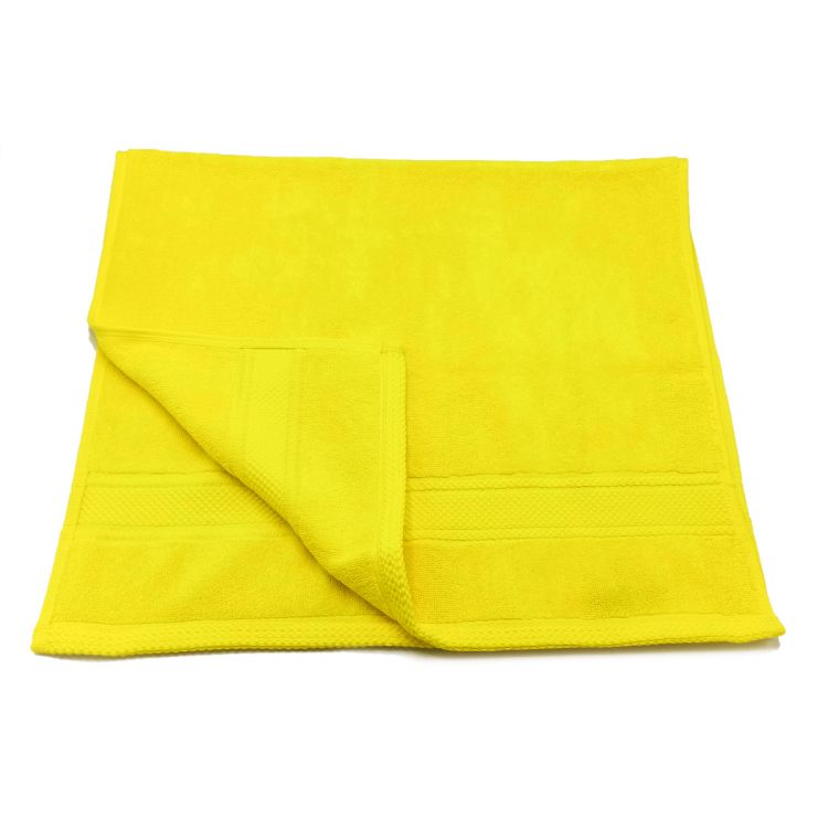 პირსახოცი 50x90CM ყვითელი 100% cotton (Louis Pascal) სურათი