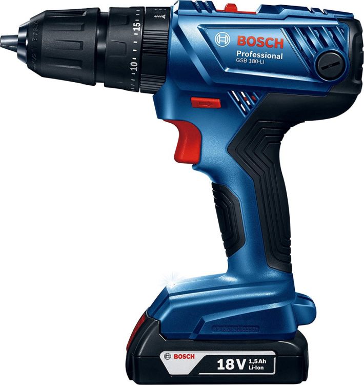 ხრახნდამჭერი BOSCH GSB 180-LI (2x2,0Ah Case) სურათი