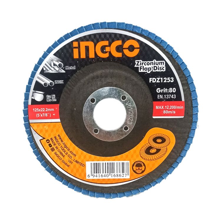 სახეხი დისკი ცირკონის125mmx22mm, P80 (FDZ1253) სურათი