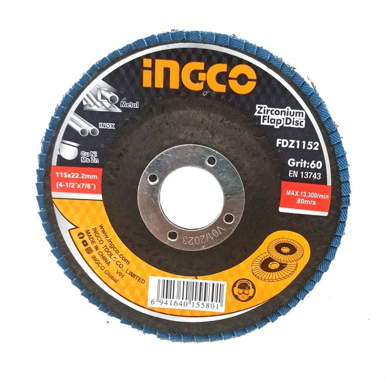 სახეხი დისკი ცირკონის 115mmx22mm, P60 ((FDZ1152) სურათი