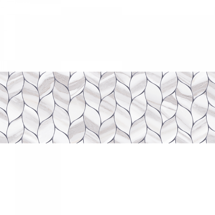 კედლის ფილა KARIS BIANCO LEAF DECOFON REC-1 30X90 სურათი