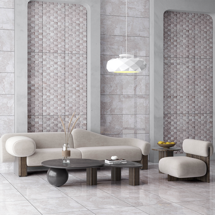 იატაკის ფილა MOONSTONE SILVER REC-1 45X45 სურათი