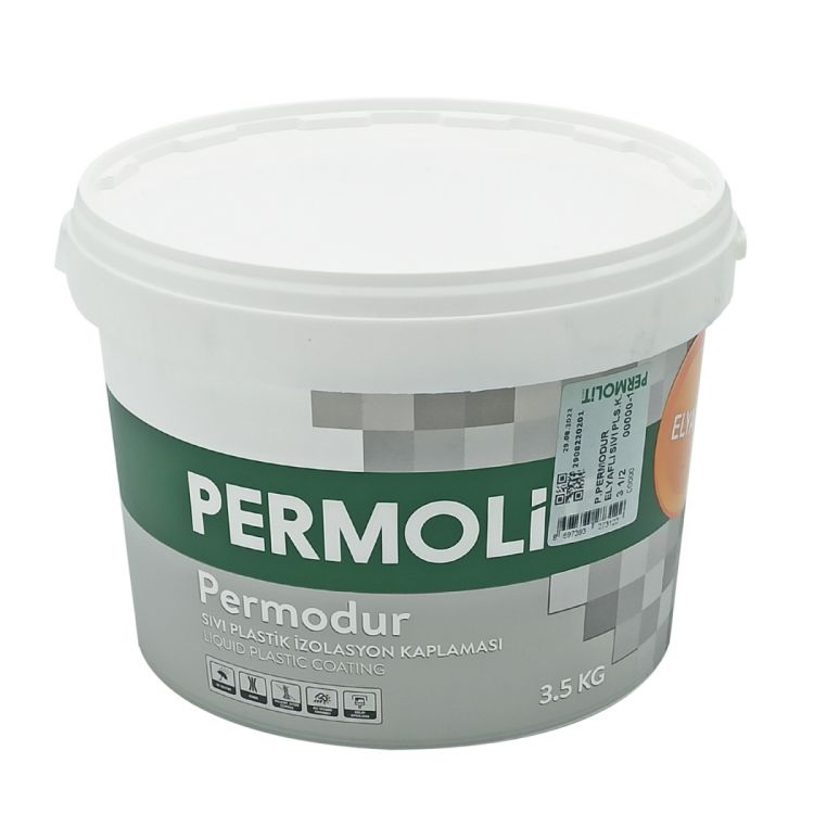 ჰიდროიზოლიაცია 3,5კგ PERMOLIT PERMODUR Fiber Liquid Plastic Coating სურათი