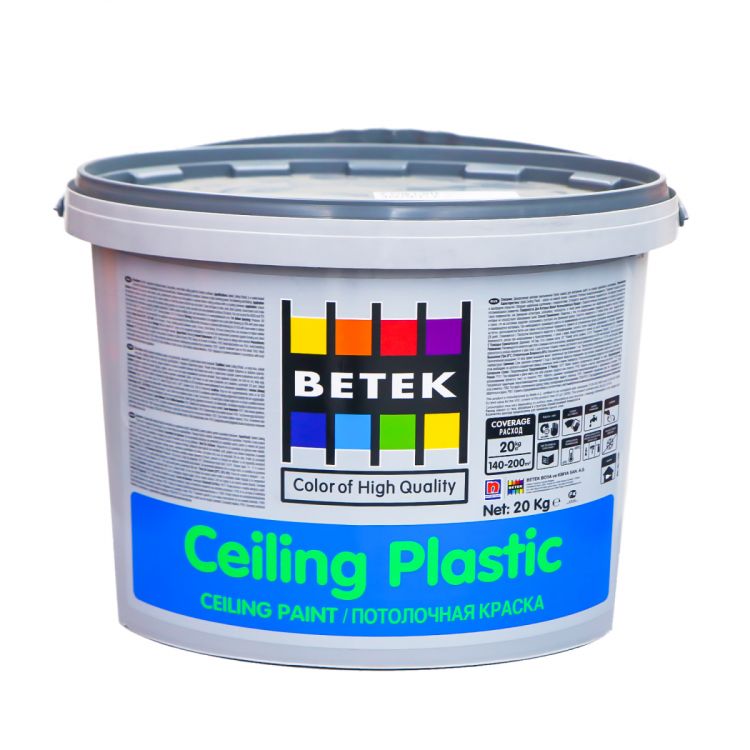 საღებავი ჭერის Betek Ceiling Plastik 20კგ სურათი