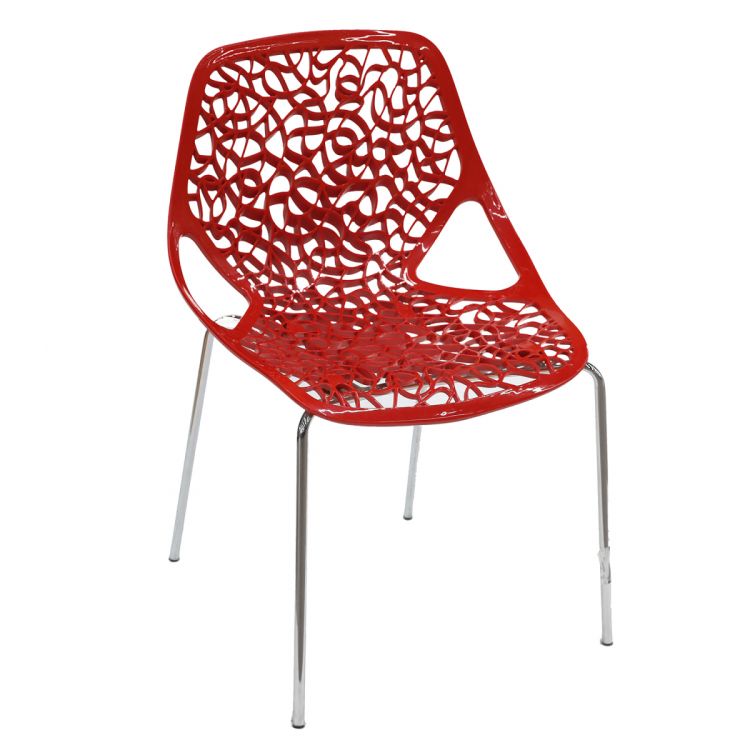 სკამი პლასტმასის წითელი სურათი