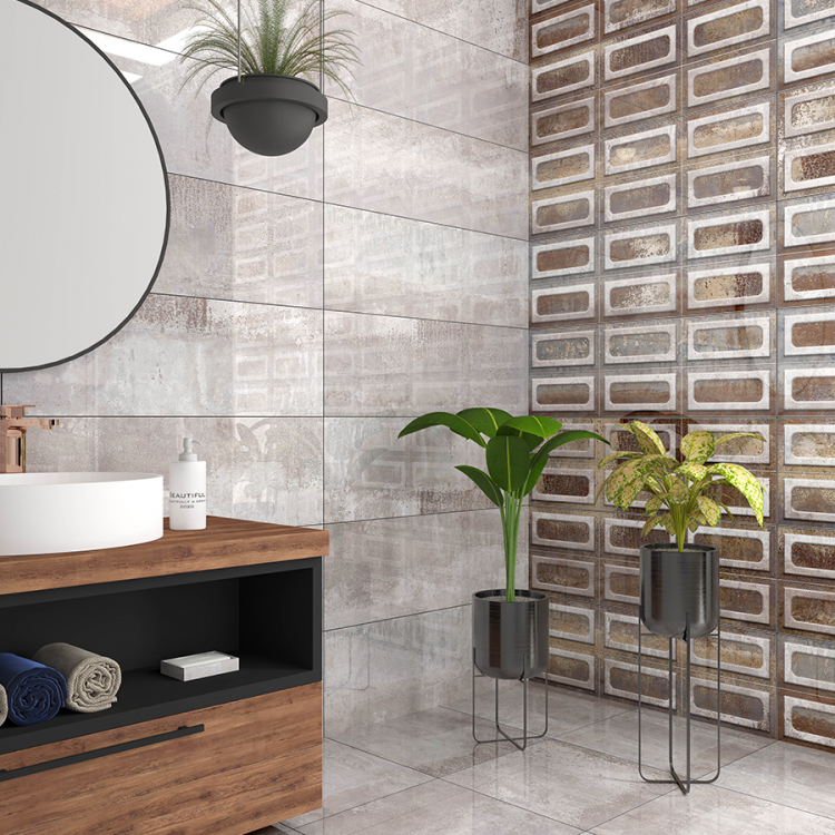 კედლის ფილა BENGAL OXIDO REC 30x90 სურათი