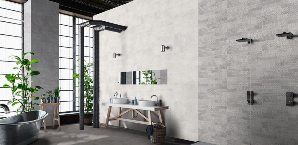 კედლის ფილა DECORADO WALK AZUL 25x75 დეკორი სურათი