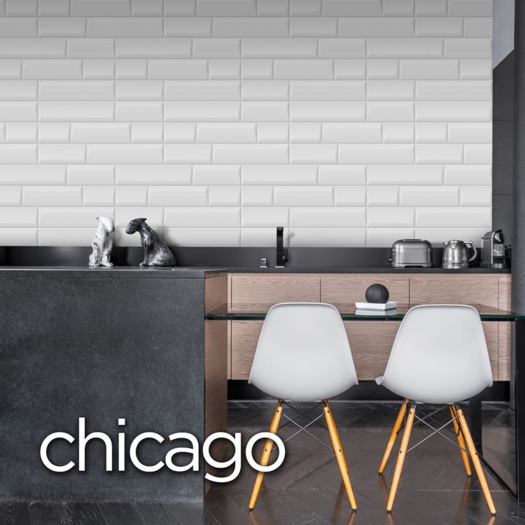 კედლის ფილა CHICAGO WHITE 30X60 სურათი