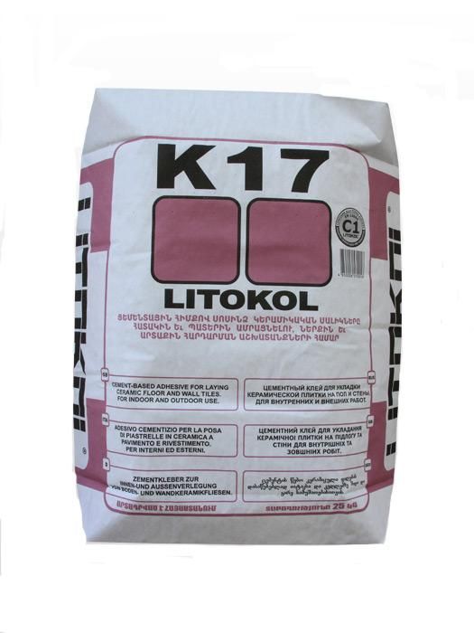 წებოცემენტი LITOKOL K17 GREY 25კგ სურათი