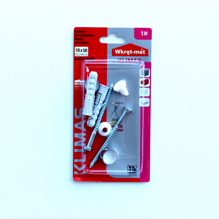 უნიტაზის სამაგრი ვერცხლისფერი BKMMX-10080S (2ც) სურათი