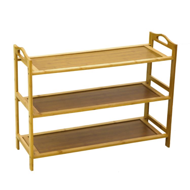 ფეხსაცმლის თარო ბამბუკი 3 იანი 70*24*50 სურათი