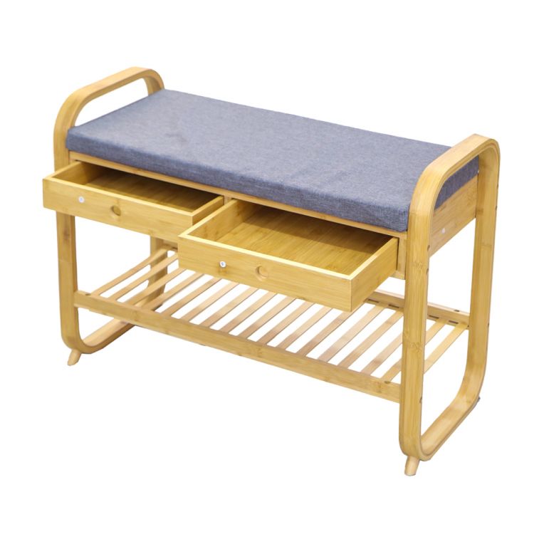 ფეხსაცმლის თარო  ჩამოსაჯდომით სათავსოებით 74*34*55 სურათი