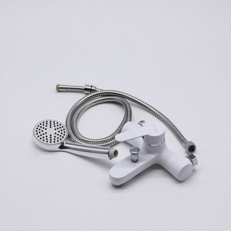 ონკანი დუშის კომოპლექტში 700-08 თეთრი სურათი