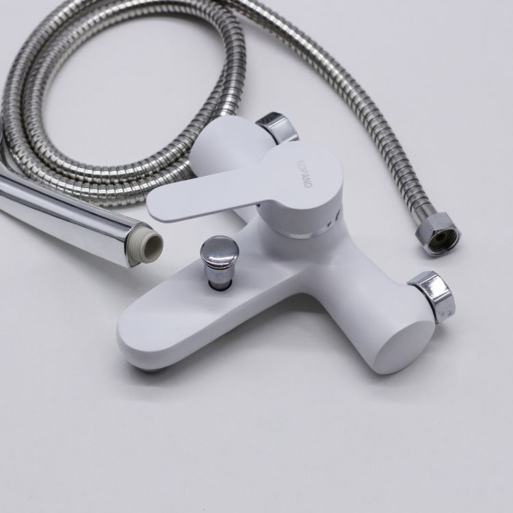 ონკანი დუშის კომოპლექტში 700-08 თეთრი სურათი