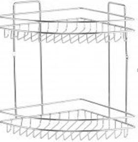 კუთხის თარო ორიანი 22 სმ ქრომი SBK02-C სურათი