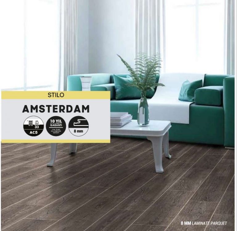 ლამინატი Varioclik Stilo 8mm AC5 33 Class Amsterdam სურათი
