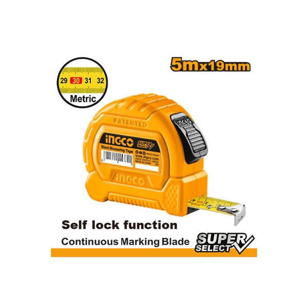 ლითონის საზომი რულეტი 5m x 19mm (HSMT27519-1) სურათი