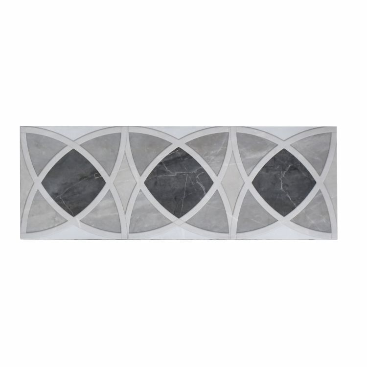 კედლის ფილა EMA LIGHT GRAY DECOR TRANSE 30X90 სურათი