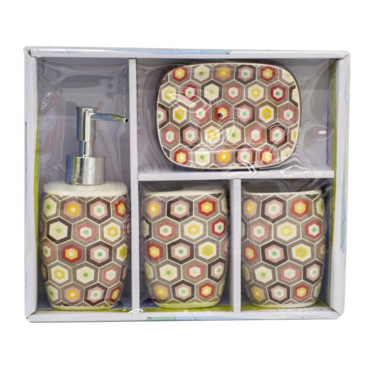 აბაზანის აქსესუარების ნაკრები 4ც. კერამიკის MH-7460 სურათი