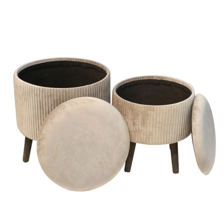 პუფი  წყვილი 40*40*45cm MH-21240 სურათი