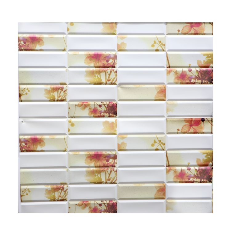 დეკორატიული პანელი PVC Tile Flowers 957 x 482 mm სურათი