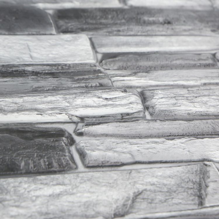 დეკორატიული პანელი PVC Slate Silver (498 х 982 mm) სურათი