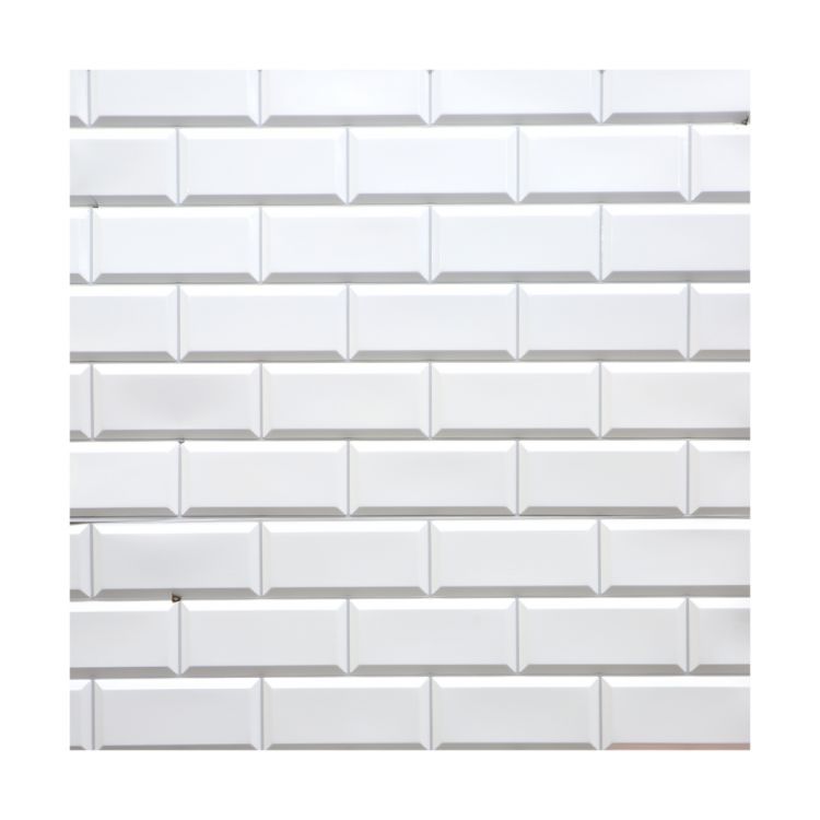 დეკორატიული პანელი PVC White Tile 962 x 484 mm სურათი