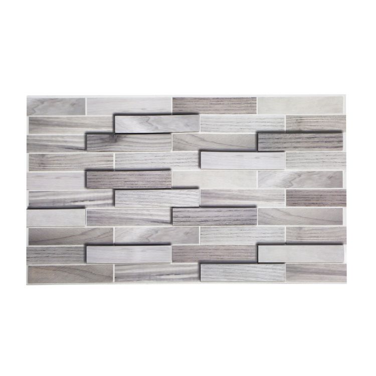 დეკორატიული პანელი PVC Parquet Grey 980 x 480 mm სურათი