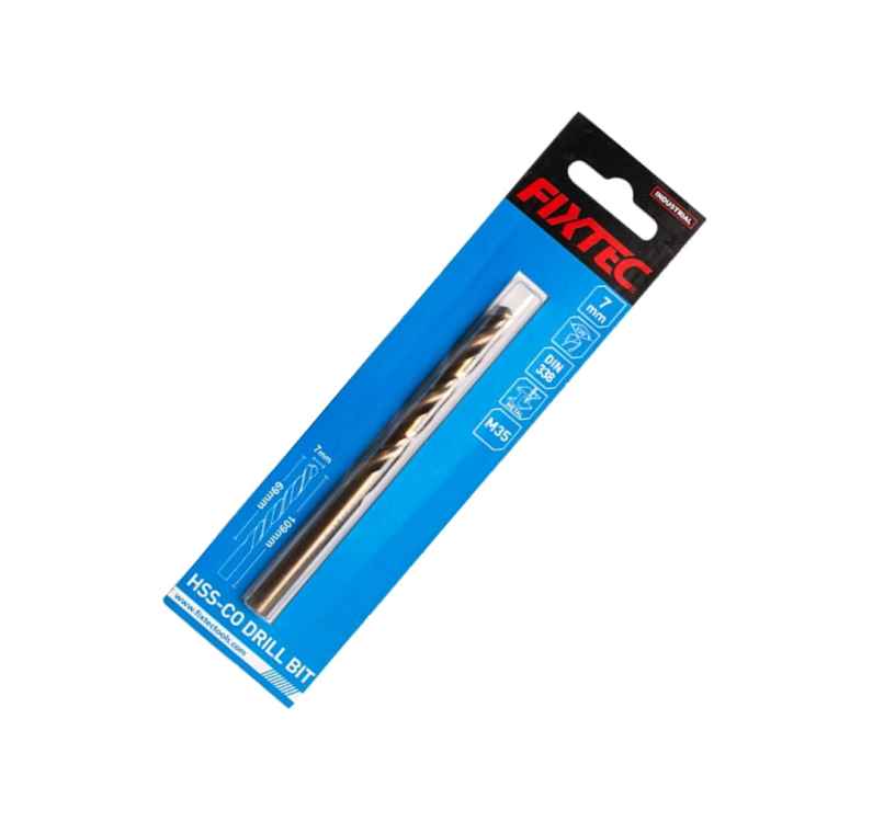 რკინის ბურღი — FIXTEC FDBC100140 HSS TWIST DRILL BIT 14 მმ სურათი