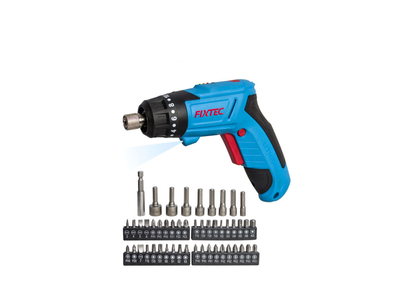 ელექტრო სახრახნისის ნაკრები FIXTEC FSD040L01 – 4 V, აკუმულატორზე, კომპლექტით სურათი