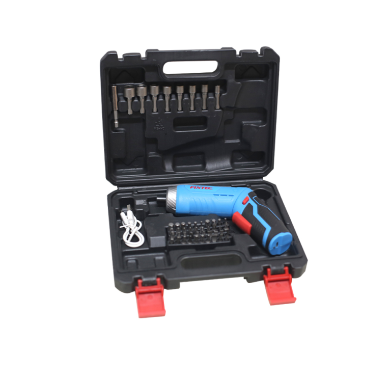 ელექტრო სახრახნისის ნაკრები FIXTEC FSD040L02 – 4V, ლითიუმ-იონური, მრავალფუნქციური კომპლექტი სურათი