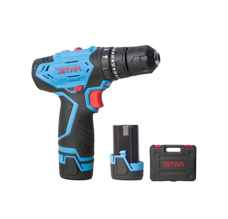 ელექტრო საბურღი FIXTEC FCD12L04 – 12 V, ლითიუმ-იონური, კომფორტული დიზაინით სურათი