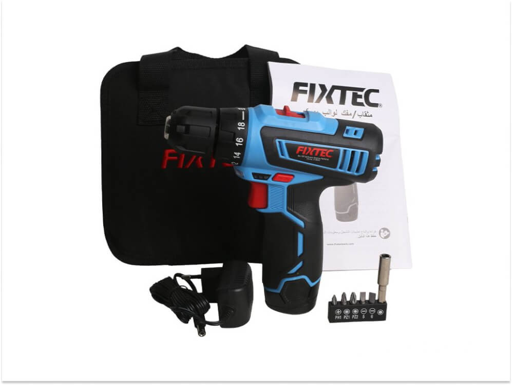 ელექტრო სახრახნისი FIXTEC FCD12L03 – 12V, 28Nm, LED განათებით სურათი