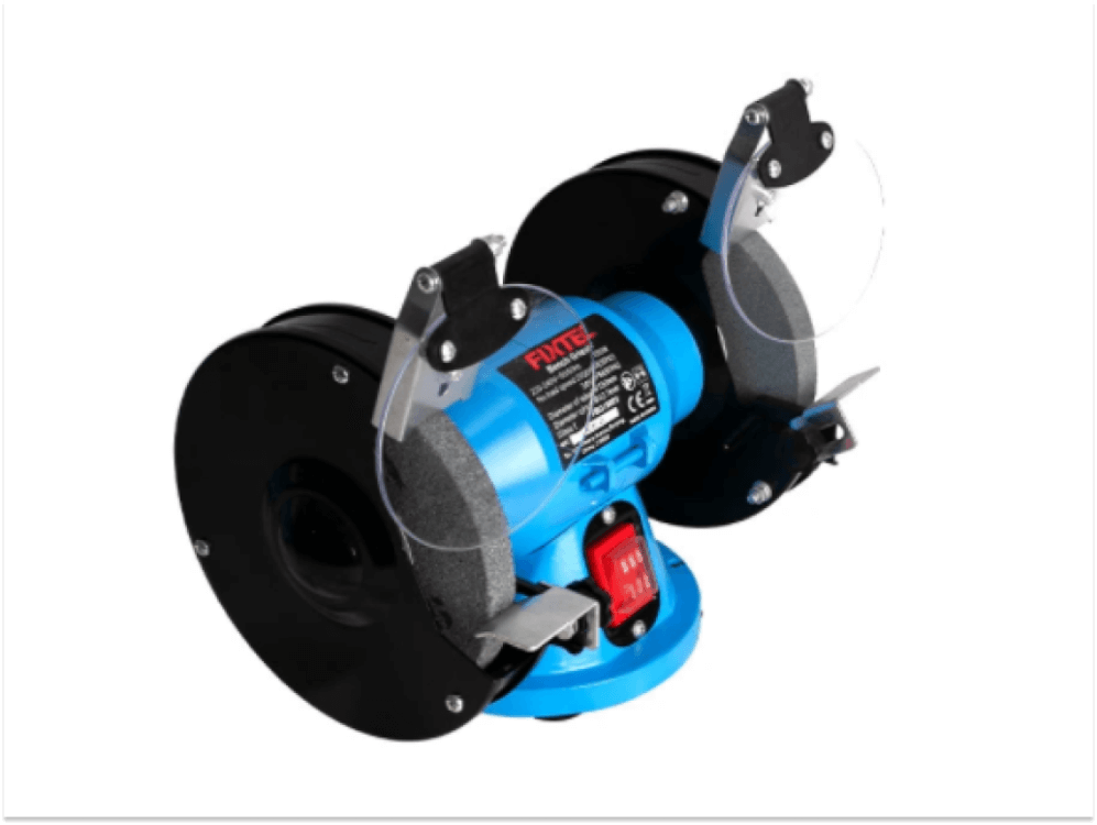 სალესი და საპრიალებელი FIXTEC FBG15001 – 150W, 150მმ ბორბალი, ტაჩილა ინსტრუმენტების დასალესად სურათი