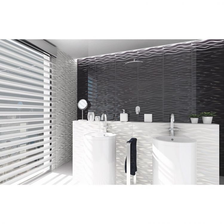 კედლის ფილა OLAS NEGRO 25X50 სურათი