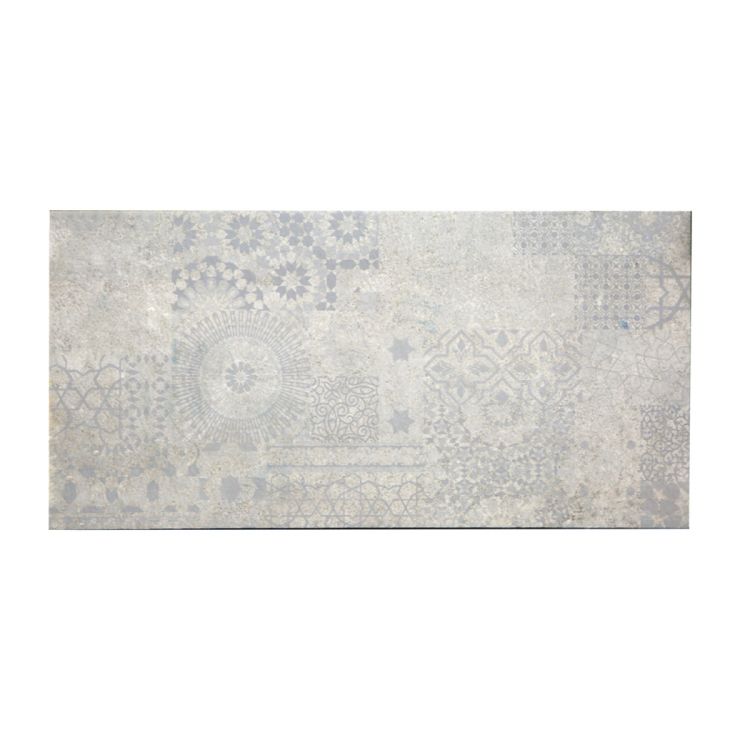 კერამო გრანიტი Cement Grey Flower Decor 30X60 სურათი