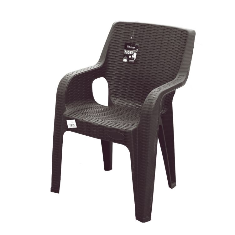 პლასტმასის სკამი TIGER 89*56*44 მუქი ყავისფერი სურათი