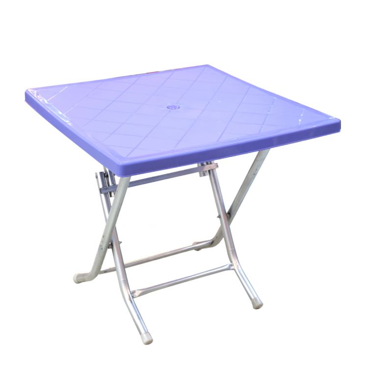 პლასტმასის მაგიდა VOLO 80x80x76 ლურჯი სურათი