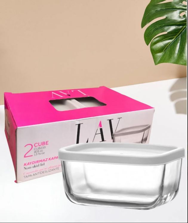 მინის კონტეინერი CUB 235 PK0001NP 2 ცალი სურათი