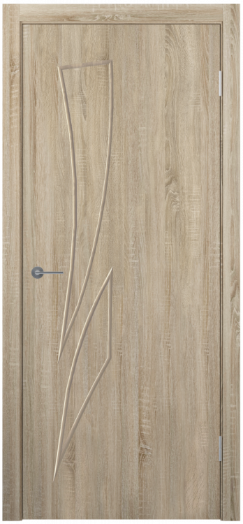 კარის კომპლექტი SD-08 220*70 OAK SONOMA PVC დახურული (10) სურათი