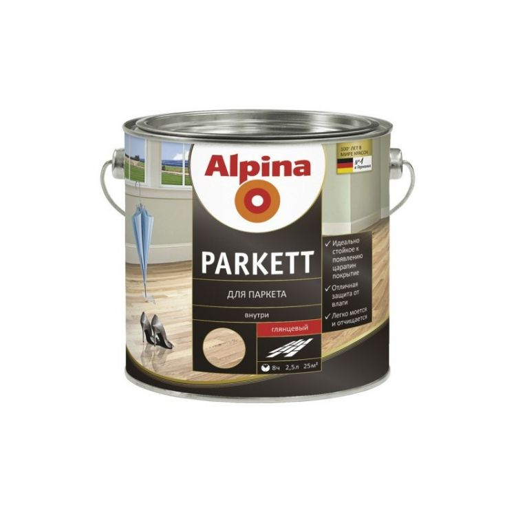 ლაქი ნახევრად მქრქალი მქრქალი EXL AP PARKETT SEIDENMATT 2016 RU 2,5 LT სურათი