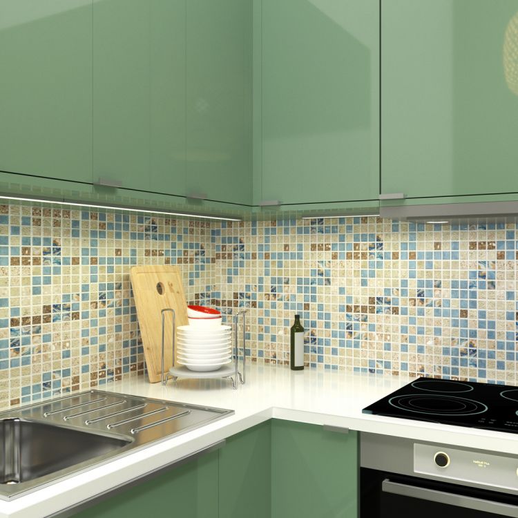 დეკორატიული თვითწებვადი PVC პანელი mosaic Foxy 480x480 სურათი