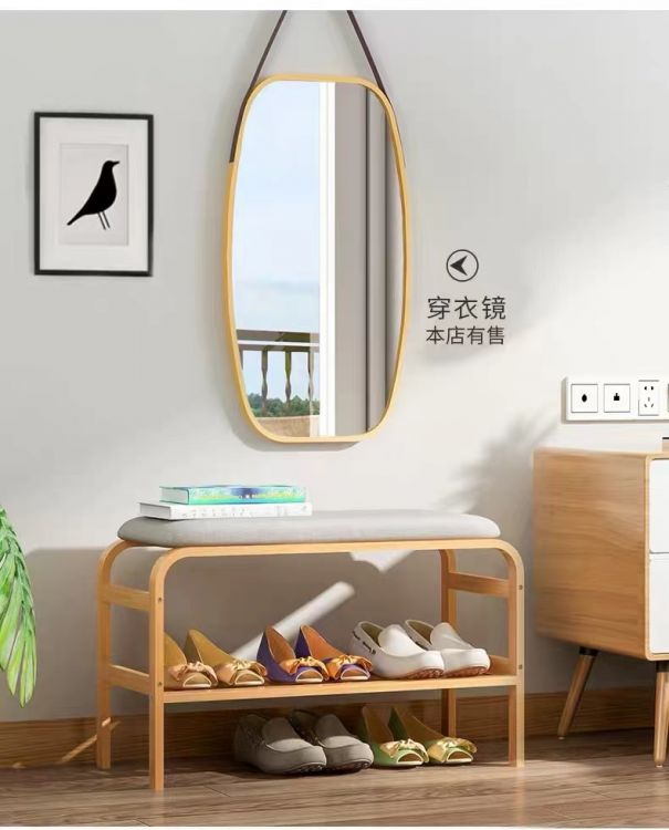 ფეხსაცმლის თარო ჩამოსაჯდომით 69.5*30*45 სურათი