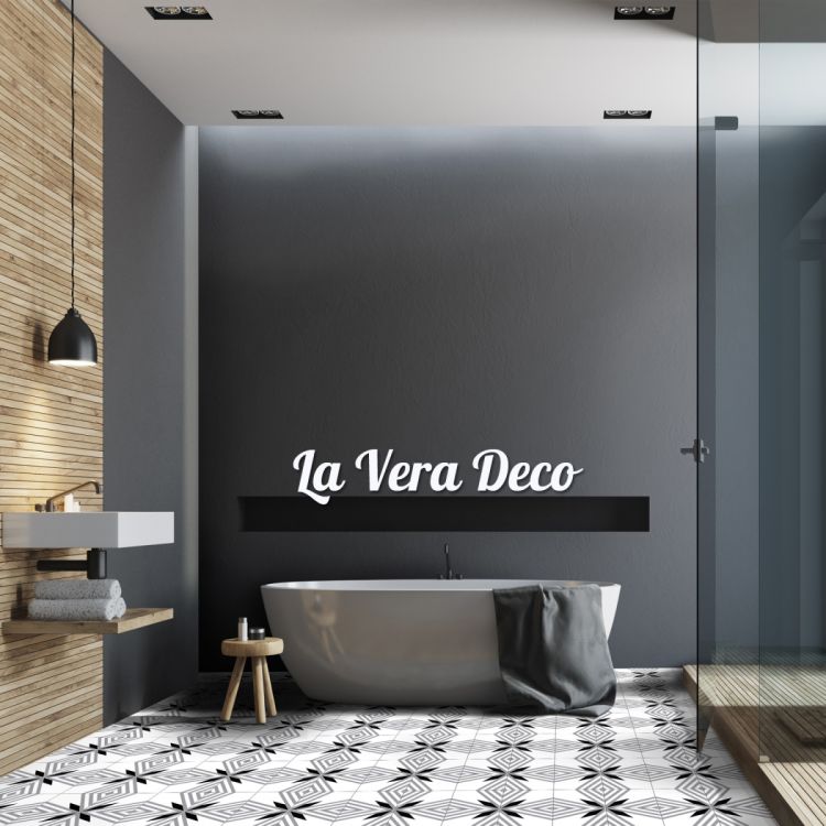 კერამო გრანიტი LA VERA DECO GREY 10მმ, 20X20 სურათი