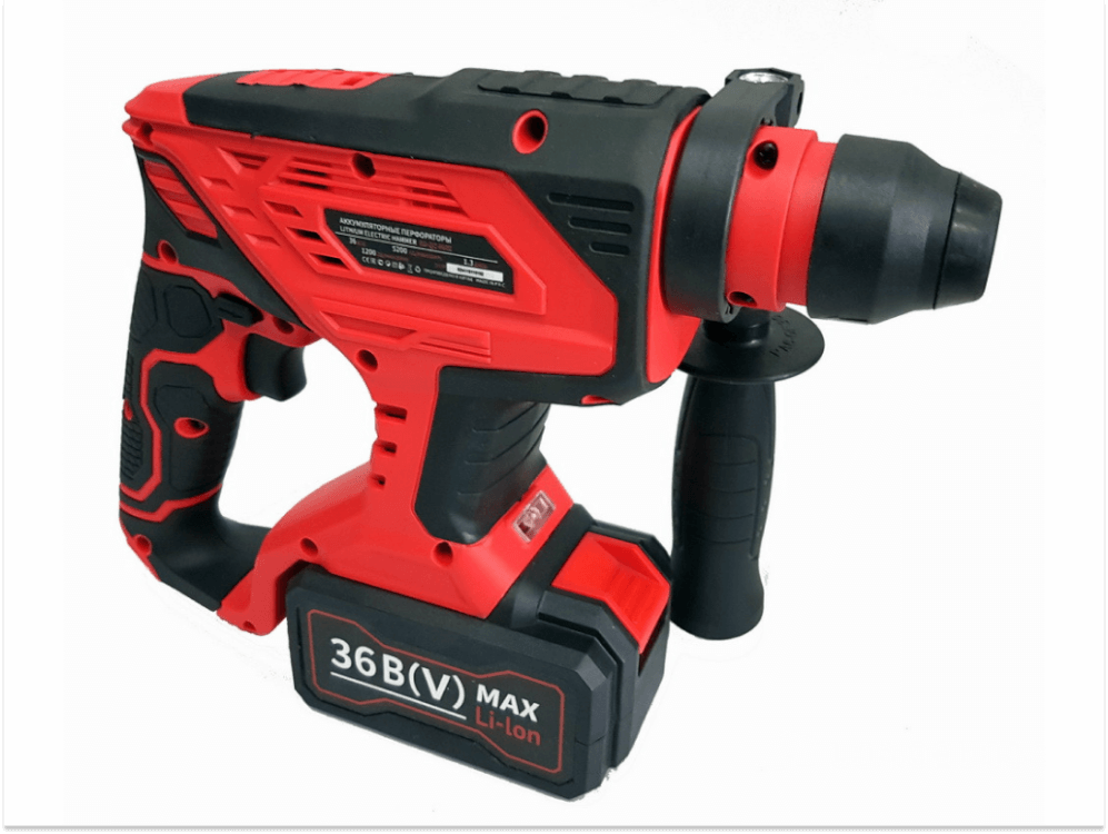 პერფერატორი ED-QC-8602 – ლითიუმის ელემენტზე, 36V, SDS PLUS, 1200 ბრუნი, 1.3J დარტყმა სურათი