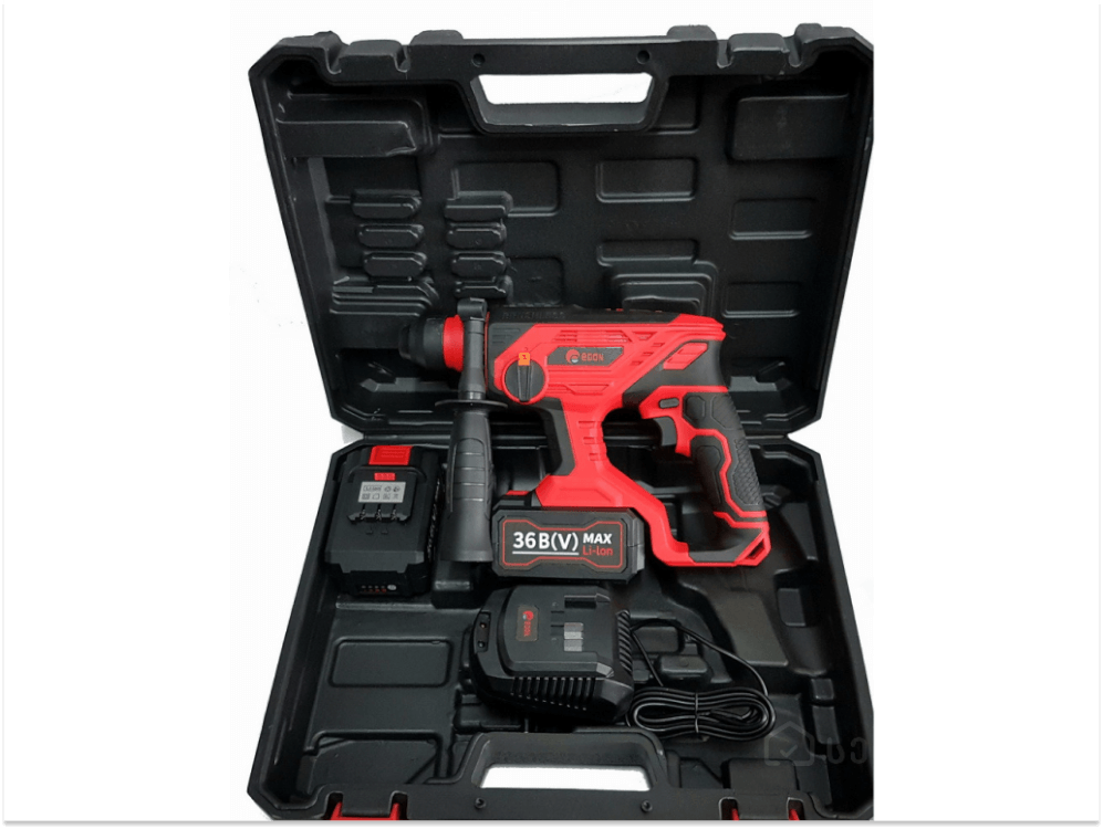 პერფერატორი ED-QC-8602 – ლითიუმის ელემენტზე, 36V, SDS PLUS, 1200 ბრუნი, 1.3J დარტყმა სურათი